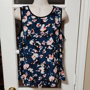 NWT CAbi #4732 Spirit Top Cottonwood Print Size Small